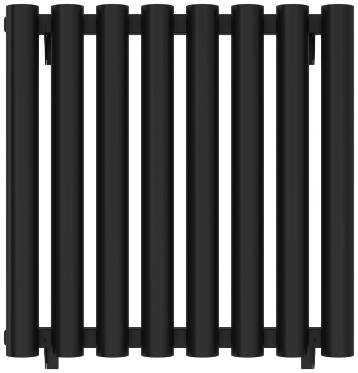 Дизайн-радиатор Сунержа Кумир-0 1-трубный 500x540 мм 8 секций чёрный матовый 31-0340-5008