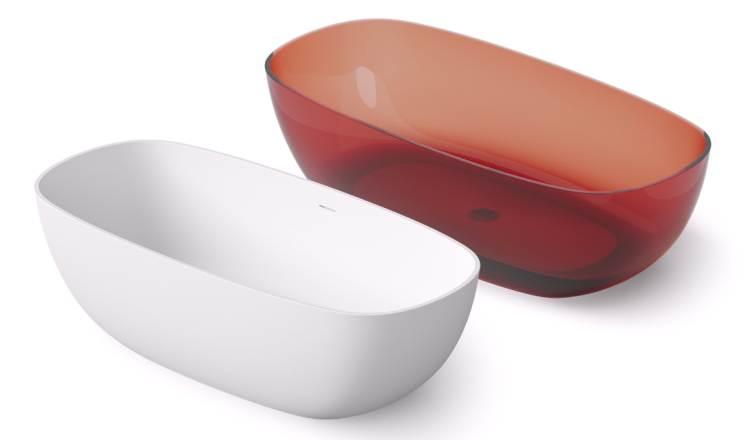 Ванна DEA Design Modern 1800х850х540 мм Matt White DD8666180018