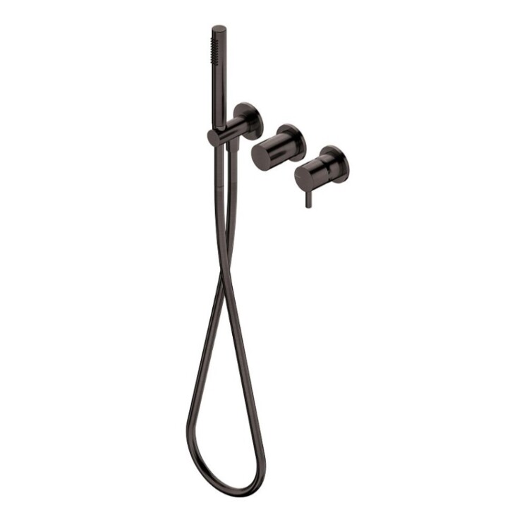 Смеситель для душа Ritmonio Diametro35 S на 2/3 потребителя Brushed Black Chrome PR52GG201BLX