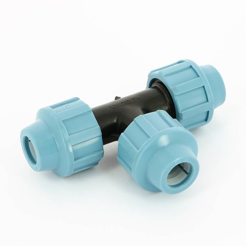 Тройник обжимной для ПНД труб Unidelta 16 мм 1005016000