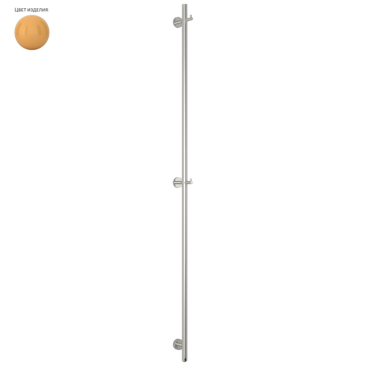 Полотенцесушитель электрический Сунержа Аскет 1650x50 мм пастельно-желтый RAL 1034 1034-0850-1650