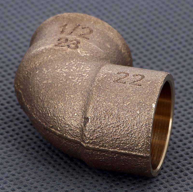 Угол 90° бронзовый Viega 94090G пайка-ВР 22x1/2 106102