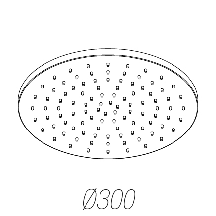 Верхний душ Ritmonio 300x300 мм хром 75A013CRL