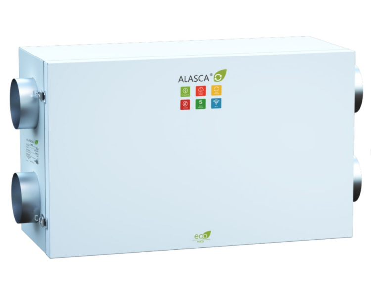 Вентиляционная установка Alasca ECO H700EC E приточно-вытяжная 700 м³/ч с энтальпийным рекуператором