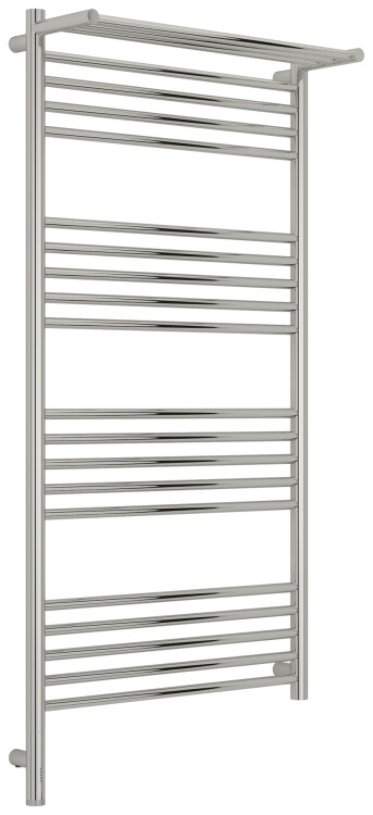 Полотенцесушитель электрический Сунержа Богема 3.1 с 1 полкой 1200x600 мм МЭМ нижнее слева полированная сталь 0060061260