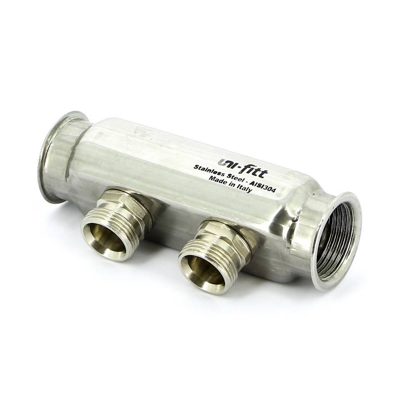 Коллектор из нержавеющей стали Uni-Fitt 1 2 выхода 3/4 EK 430I4302