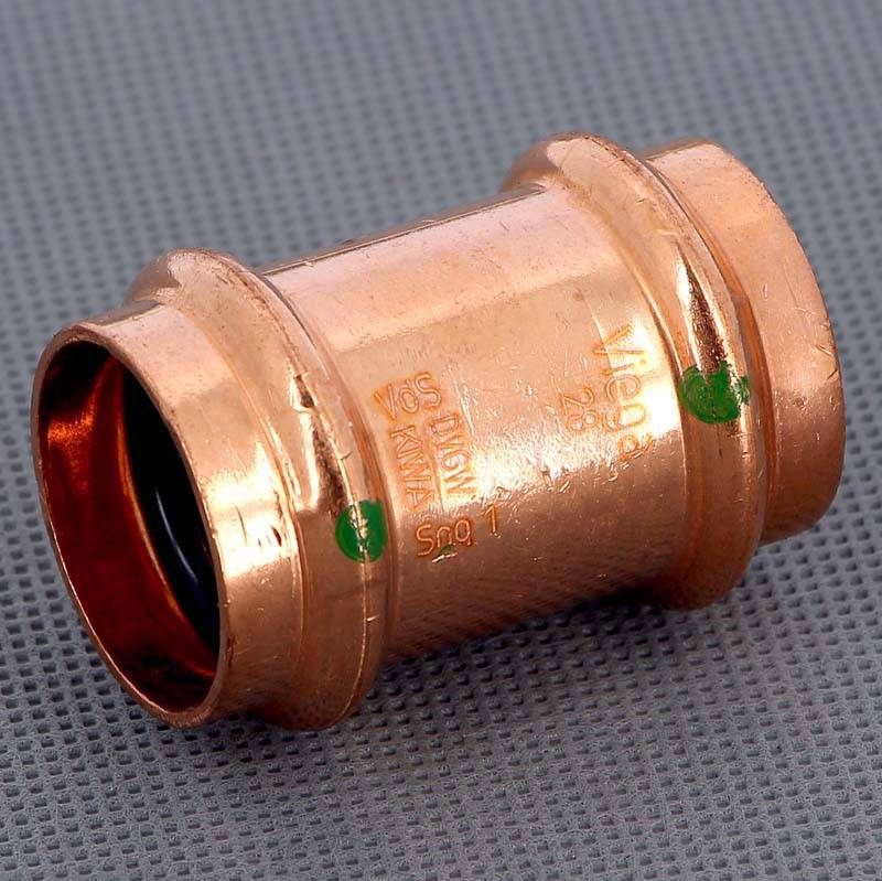 Муфта пресс медная Viega Profipress G 28 мм 346515
