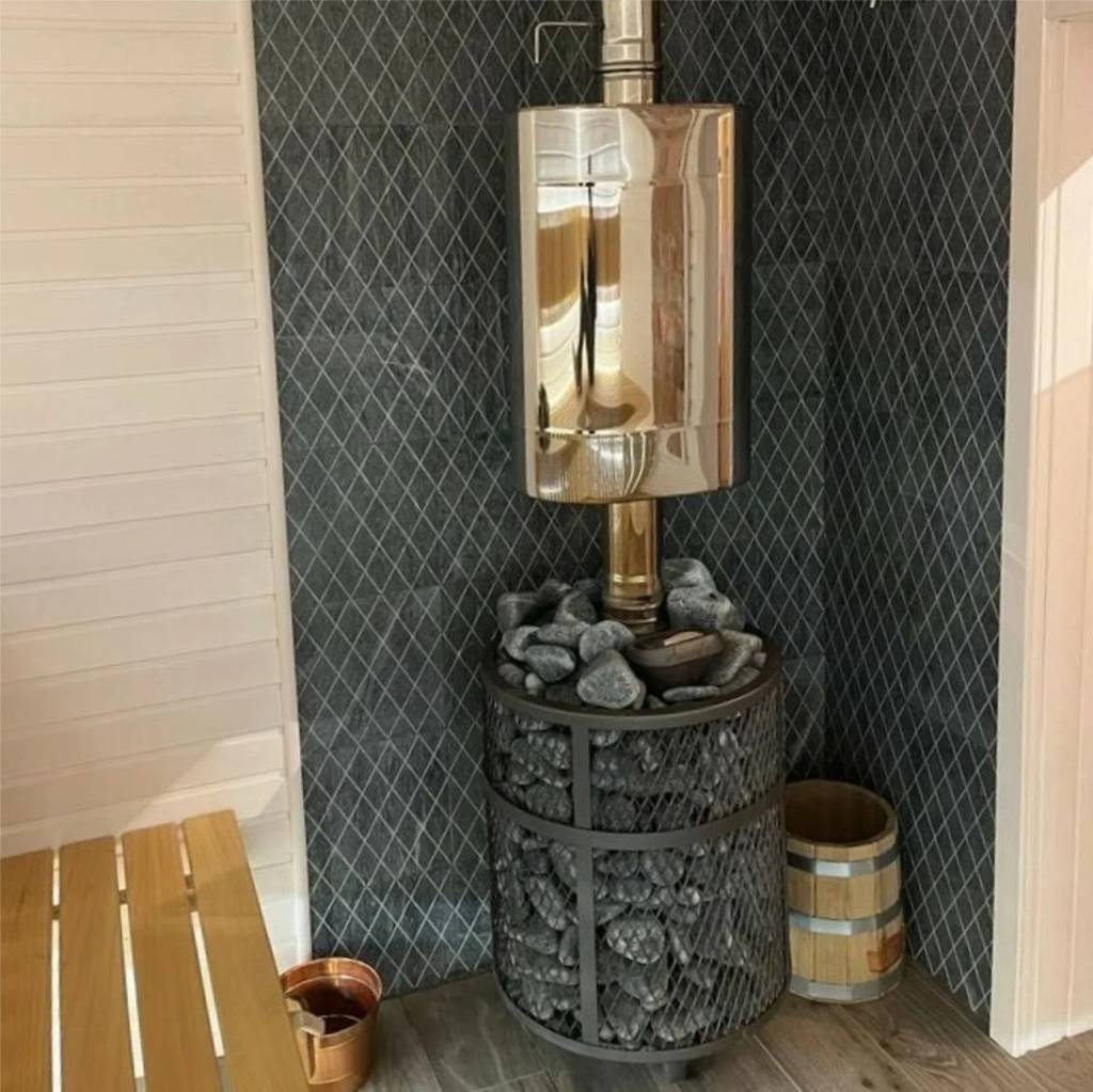 Печь для бани PROMetall Атмосфера M сетка нержавейка Ap0041