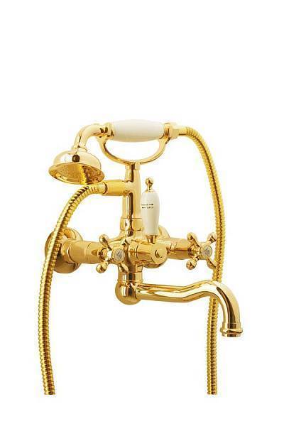 Смеситель для ванны Boheme Tradizionale Oro с душевым комплектом золото глянцевое 293