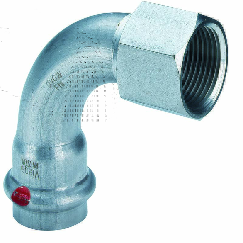 Угольник переходной Viega Prestabo 90° 28х1 пресс-В оцинкованная сталь 601331