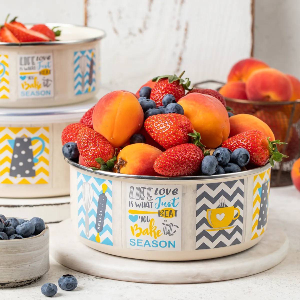 Миска эмалированная Metrot Кантри 1.8 л 7331