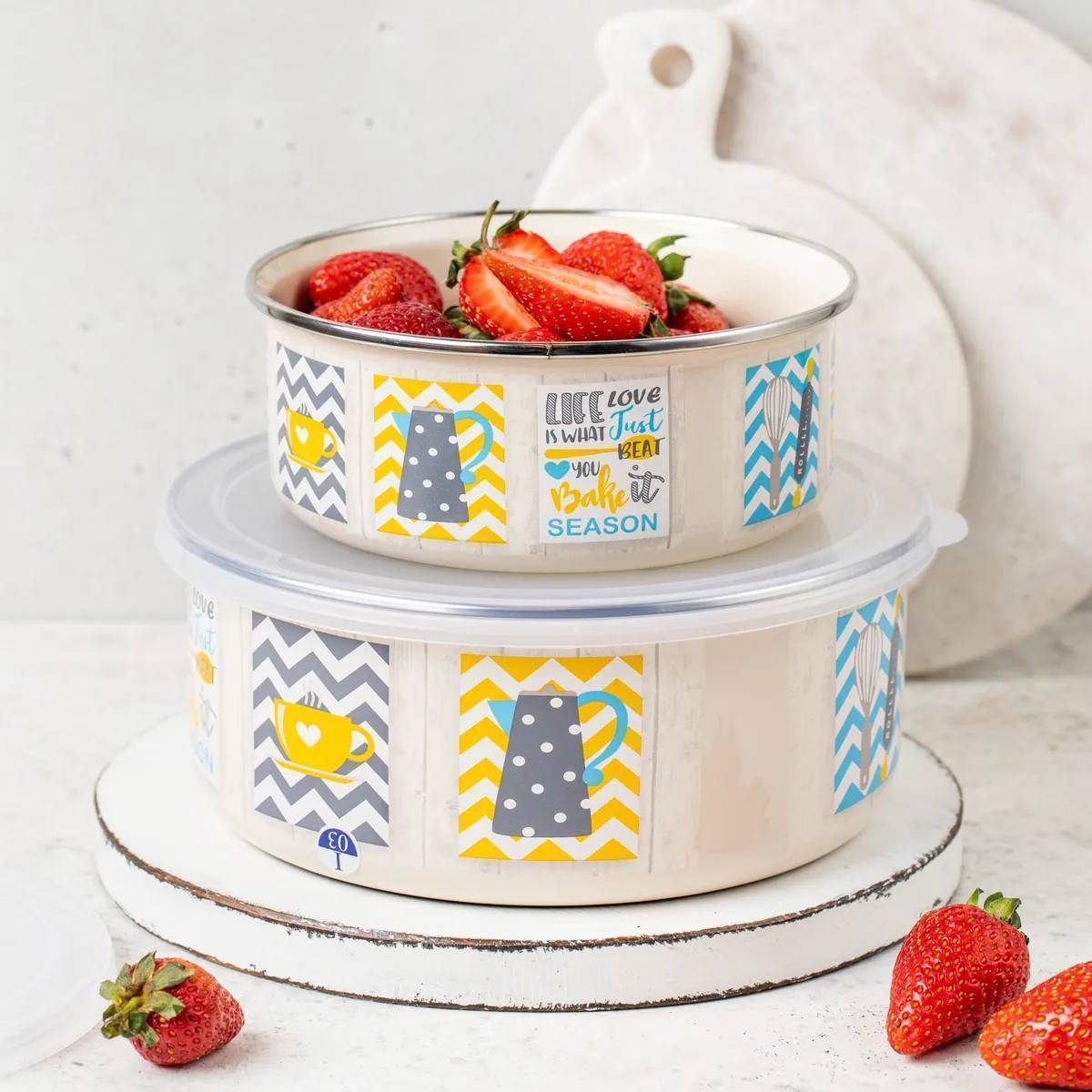 Миска эмалированная Metrot Кантри 1.8 л 7331