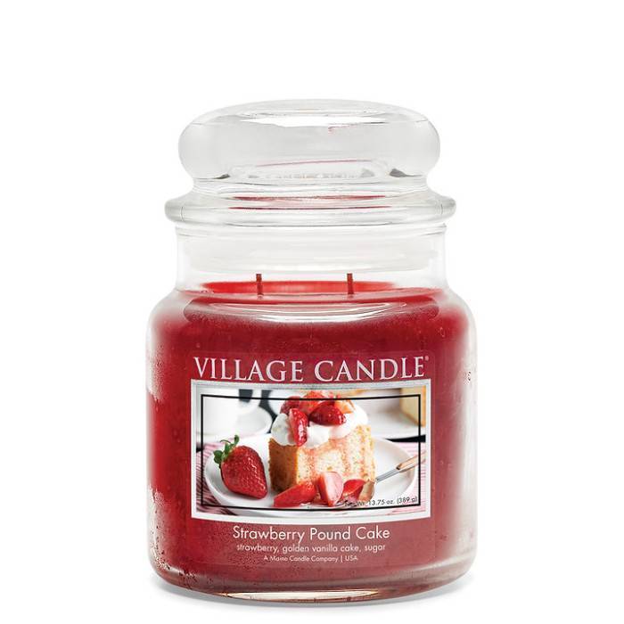 Ароматическая свеча Village Candle Strawberry Shortcake Клубничный торт 389 г 10152