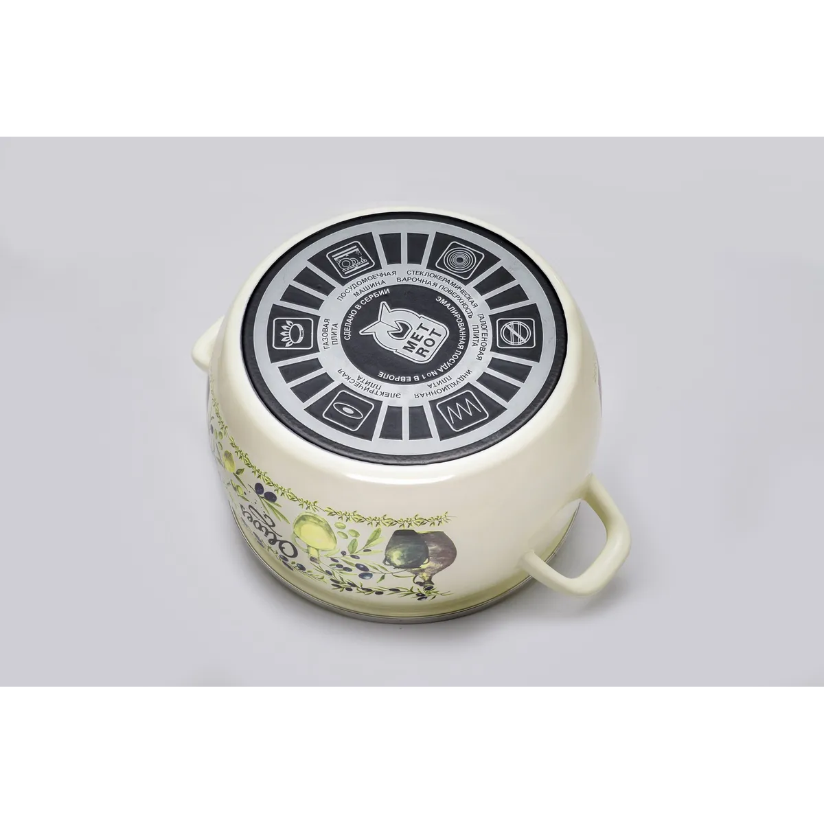 Набор кастрюль Metrot Олива эмалированная сталь 6 предметов 178877