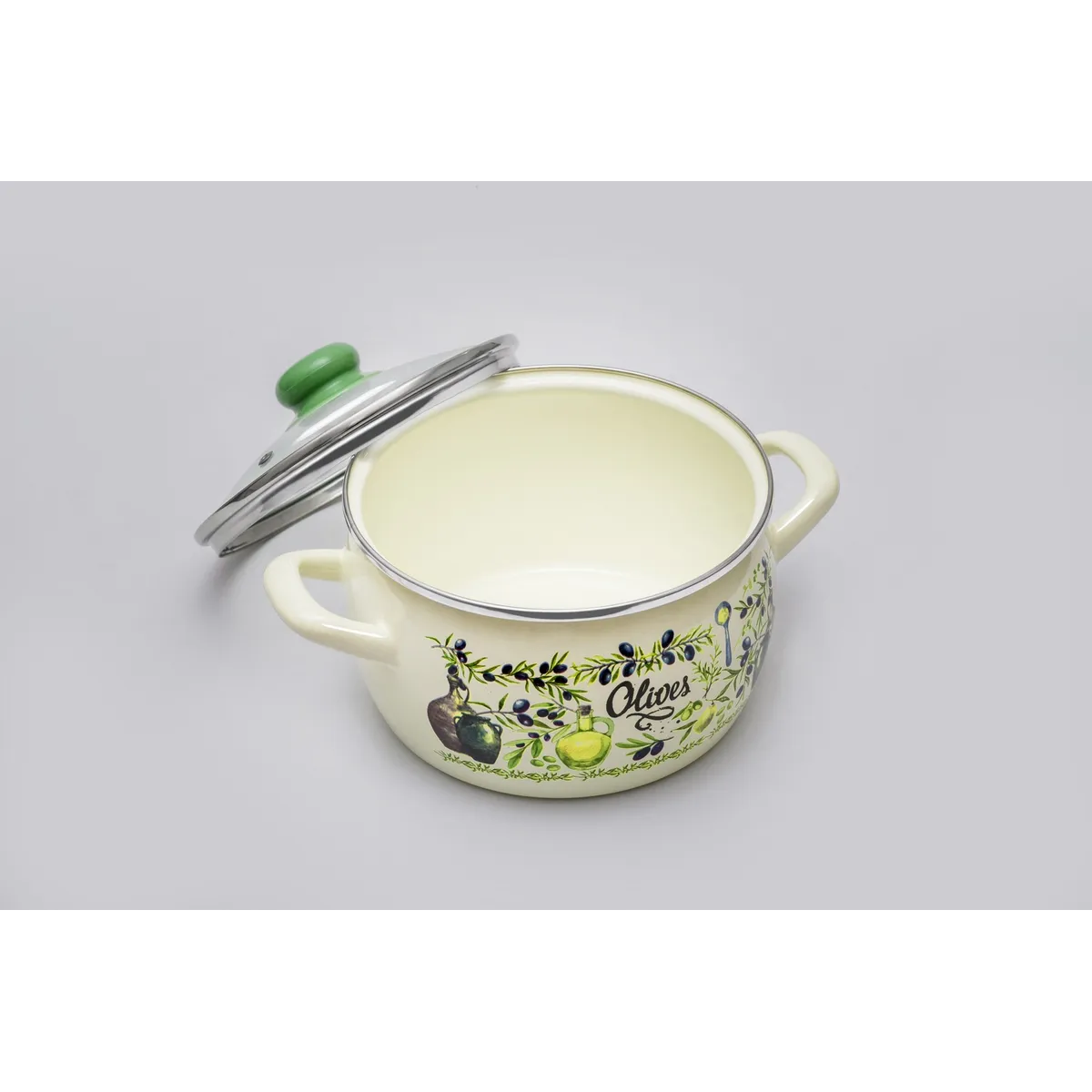 Набор кастрюль Metrot Олива эмалированная сталь 6 предметов 178877