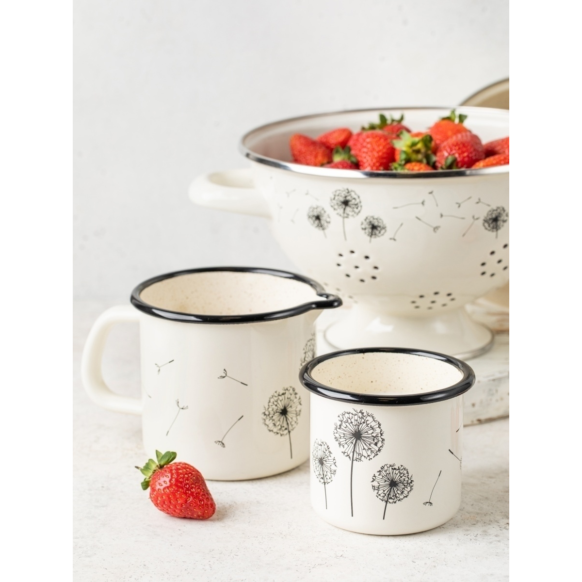 Кружка эмалированная Metrot Одуванчик 0.37 л 154831