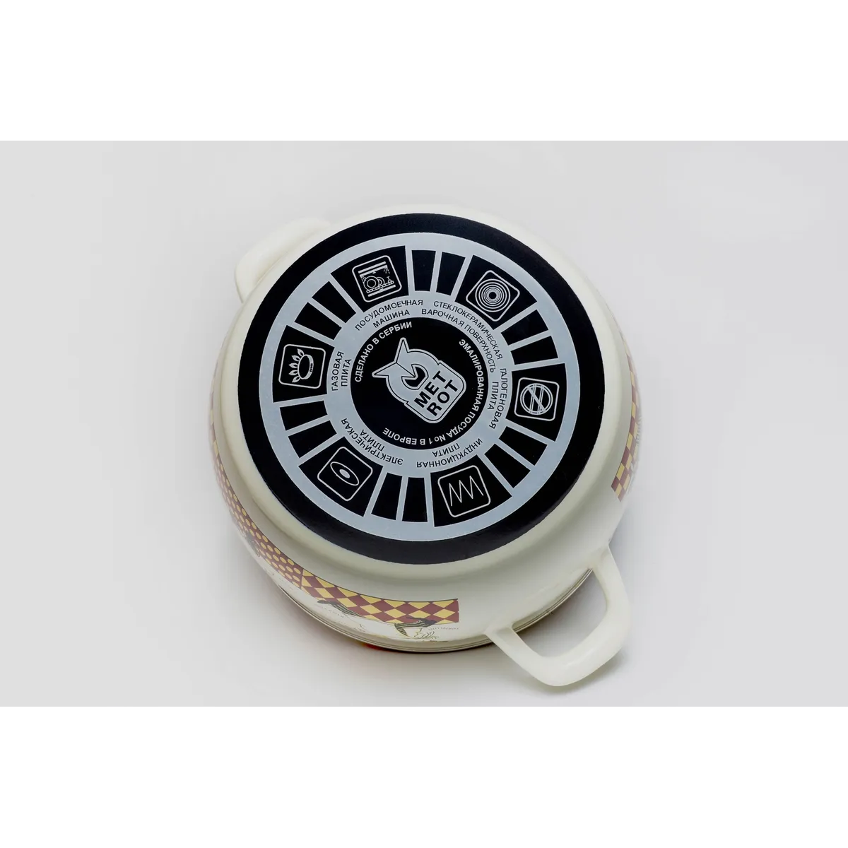 Кастрюля эмалированная Metrot Повара 5.3 л 7371