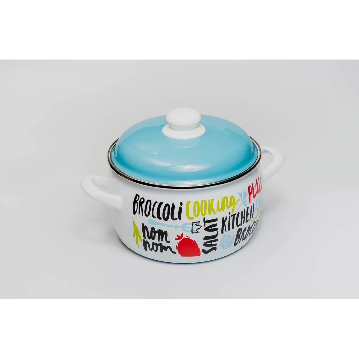 Кастрюля эмалированная Metrot Брокколи 5.3 л 7349