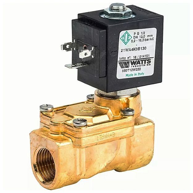 Клапан соленоидный Watts 850T 1 230 В нормально открытый 10023641