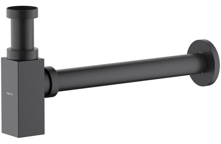 Сифон для раковины Aquatek матовый черный AQ6013MB