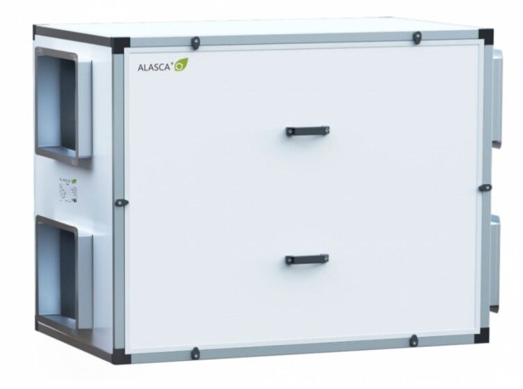 R2000HEC E 1~, Вентиляционная установка Alasca R приточно-вытяжная с энтальпийным пластинчатым рекуператором