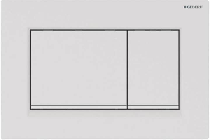 Клавиша смыва Geberit Sigma30 двойной смыв белый матовый/белый 115.883.01.1