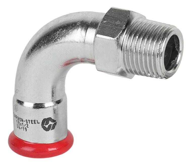 Колено 45° Sanha Sanha-Therm 54 мм ВН-Н оцинкованная сталь CF53310