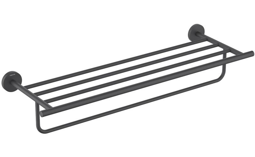 Полка для полотенец Aquatek Оберон матовый черный AQ4215MB
