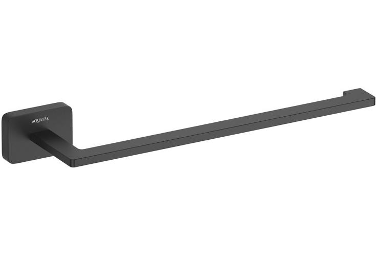 Полотенцедержатель кольцо Aquatek Libra матовый черный AQ4319MB