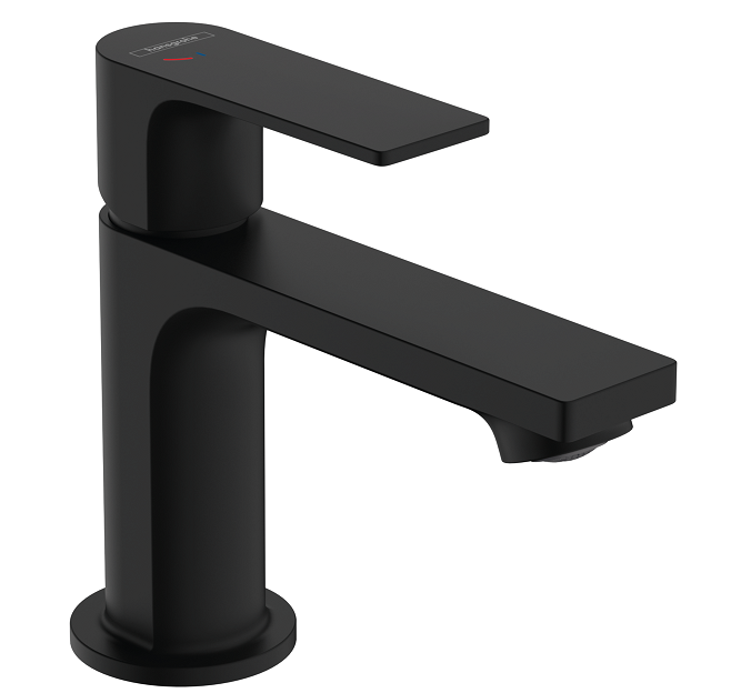 Смеситель для раковины Hansgrohe Rebris E 80 CoolStart черный матовый 72553670