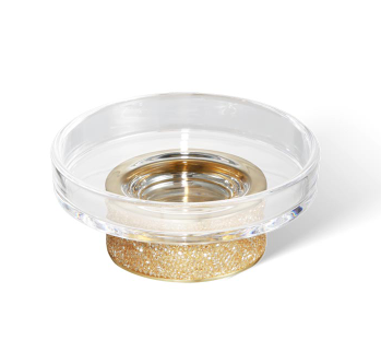 Мыльница Decor Walther Rocks 110х110х40 мм золото матовое 0934082