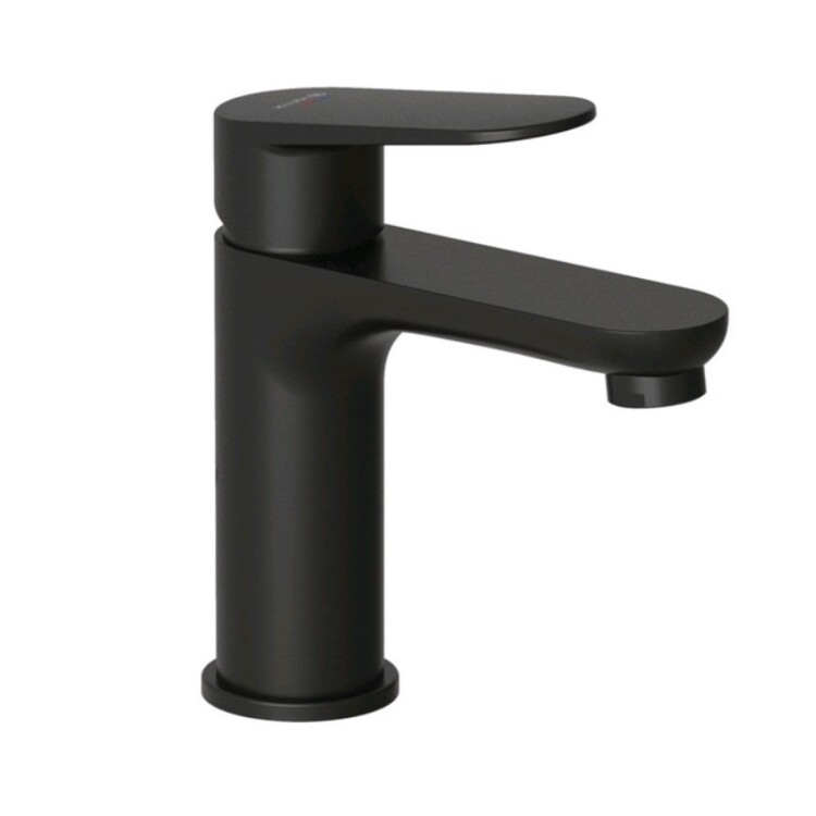 Смеситель для раковины Kludi X1 110 без донного клапана черный матовый 322823975