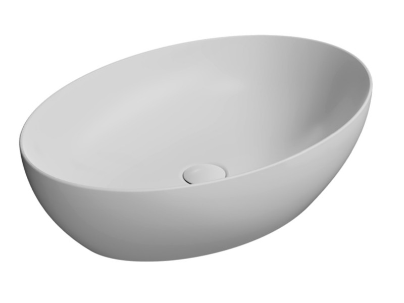 Раковина накладная GSI Pura 60х42 см белый 884211