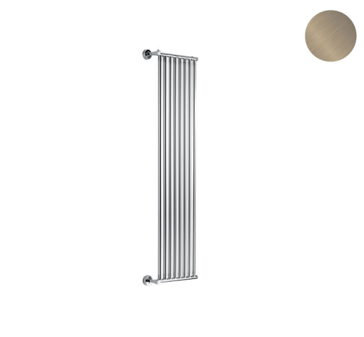 Полотенцесушитель водяной Margaroli Cielo 480/L 439x840 мм цвет Brushed Nickel 480L08BN
