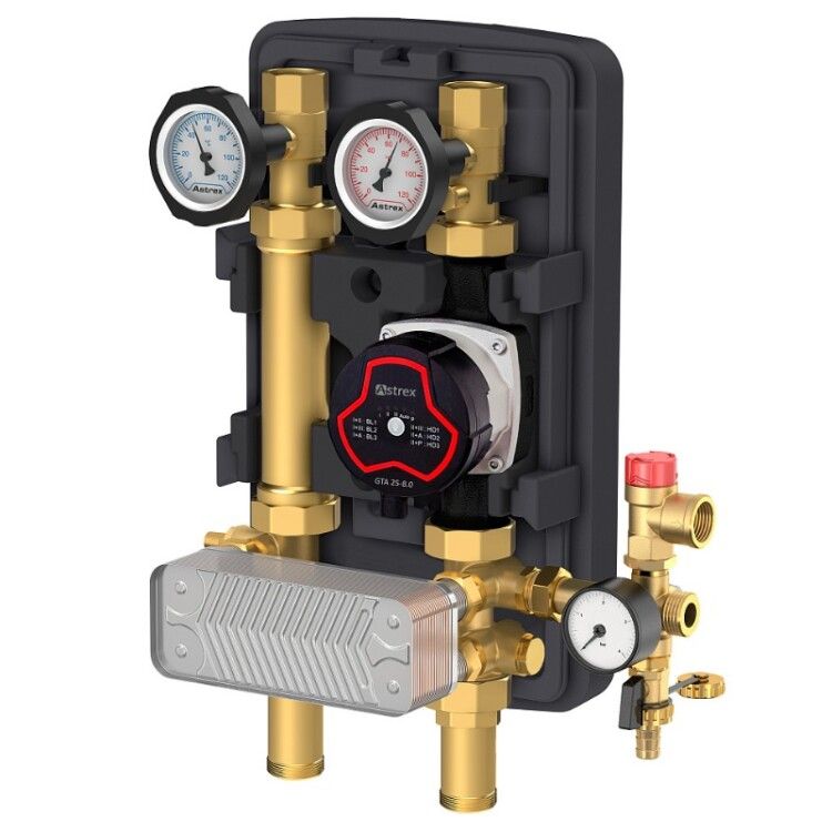 Насосная группа Astrex AstroFlow UC-SD DN25 с теплообменником A4591130SH