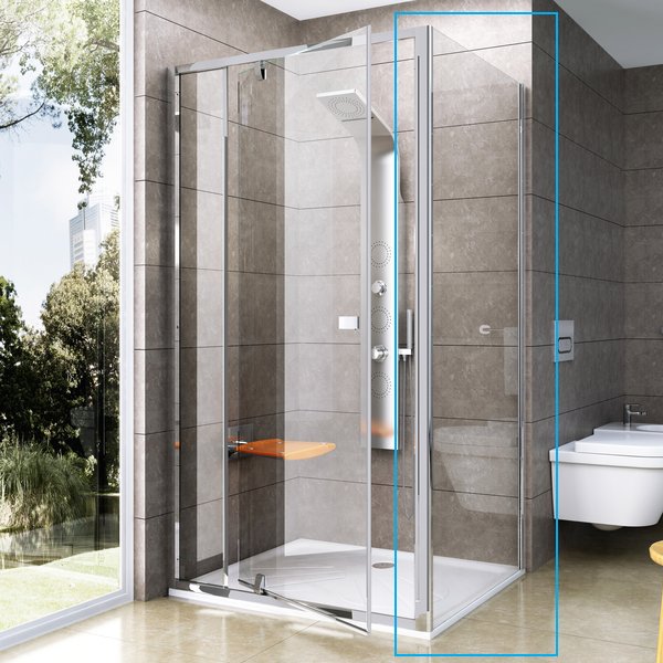 Душевая стенка Ravak Pivot PPS-100 блестящий профиль стекло транспарент 90GA0C00Z1