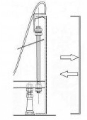 Крепление панели Ravak Sabina 80 B2E000001N