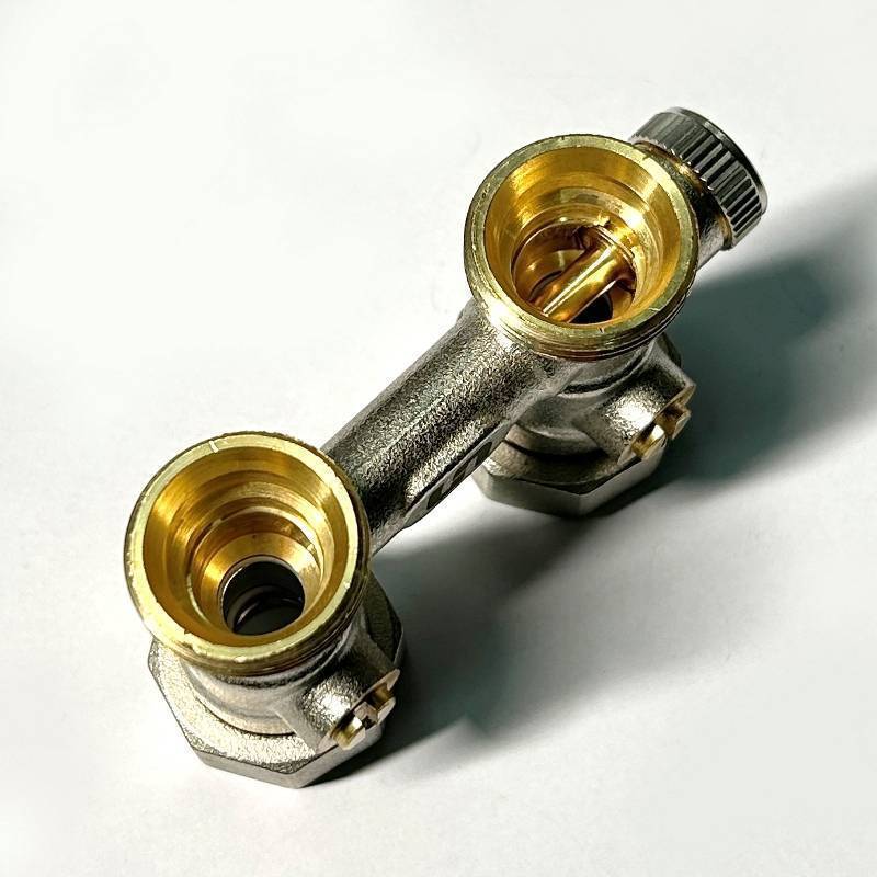 Узел радиаторный прямой Uni-Fitt 3/4 EK x 3/4 EK с кранами и байпасом 190N3301