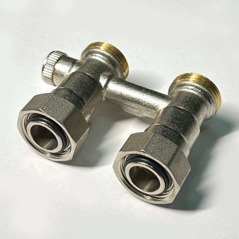 Узел радиаторный прямой Uni-Fitt 3/4 EK x 3/4 EK с кранами и байпасом 190N3301