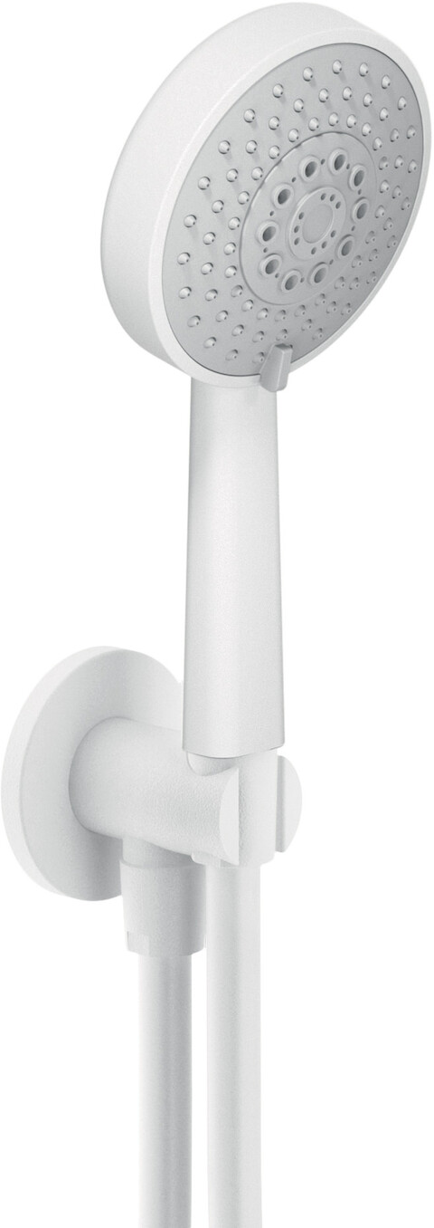 Душевой набор с шланговым подсоединением Nobili AD146/47WM белый матовый