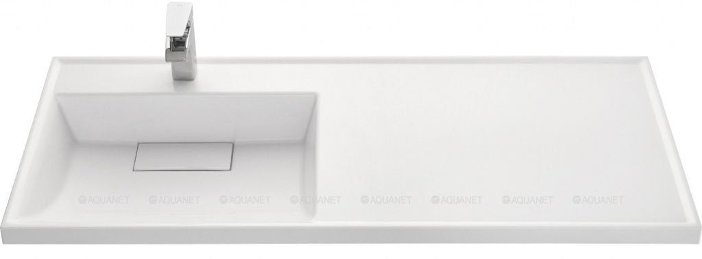 Раковина Aquaton Лондри 120 белая левая 1A72843KLH01L