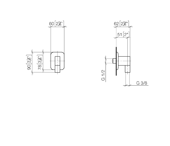 Шланговое подсоединение Dornbracht Lissé 1/2 хром сатинированный 28450845-93
