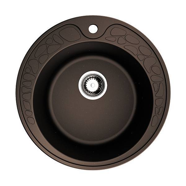 Кухонная мойка Omoikiri Tovada 51-DC Artgranit 51x51 см темный шоколад 4993368