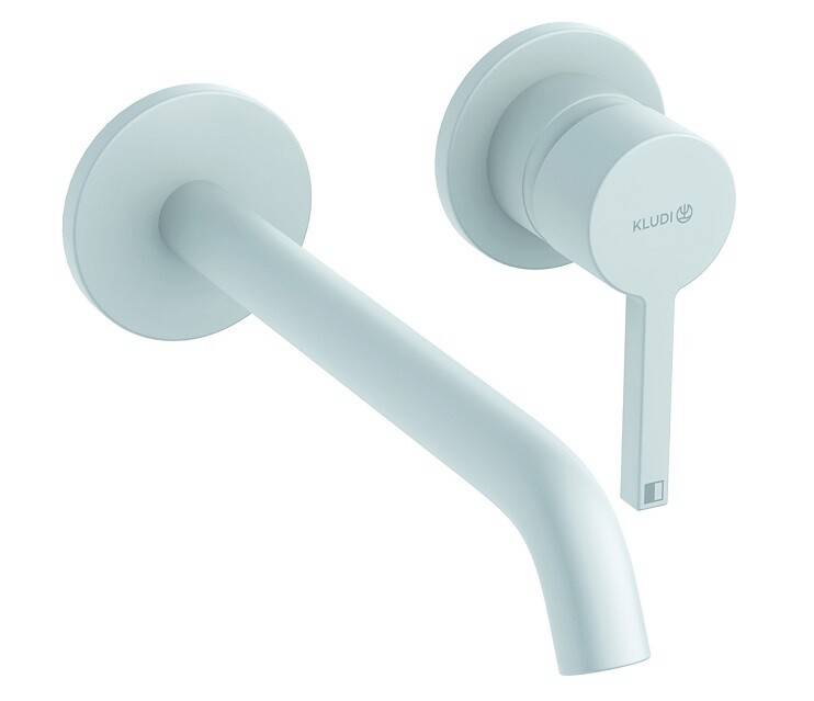 Смеситель для раковины Kludi Nova Fonte Pura однорычажный белый матовый 202455315