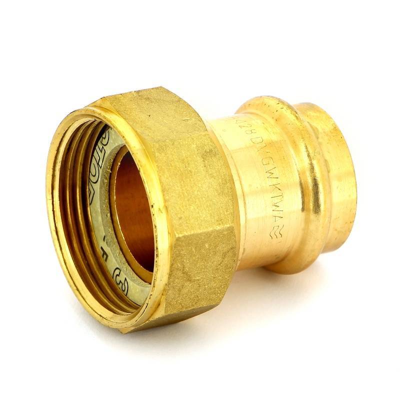 Муфта пресс IBP >B< Press 28 мм х 1 1/4 с накидной гайкой бронза P4355 02810000