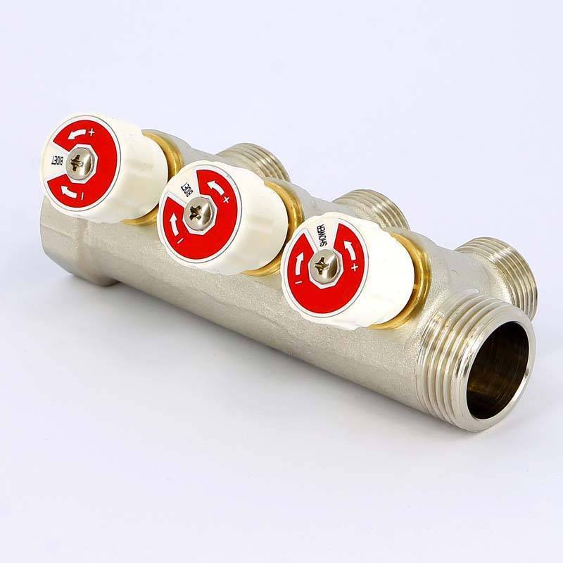 Коллектор никелированный Uni-Fitt 1 НВ 3 выхода 3/4 EK 40 мм 406N4330