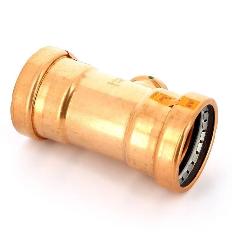 Тройник пресс медный Viega Profipress XL 64x35x64 мм 577735