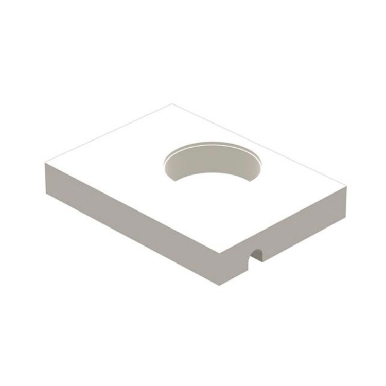 Полочка для стакана или диспенсера Ritmonio Brass на рейлинг с одним отверстием белая 7N0002F38