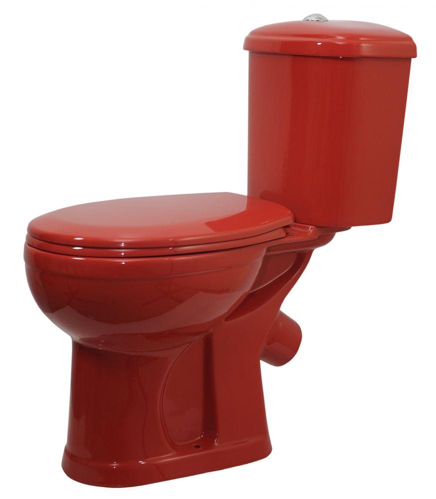 Унитаз-компакт Santek Дора Антивсплеск горизонтальный выпуск красный 47360110402