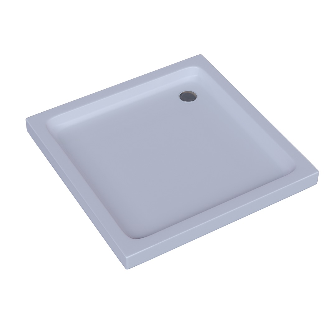 Поддон душевой D-Pol акриловый квадратный 90x90x15 см с ножками и панелью DPA-0000005